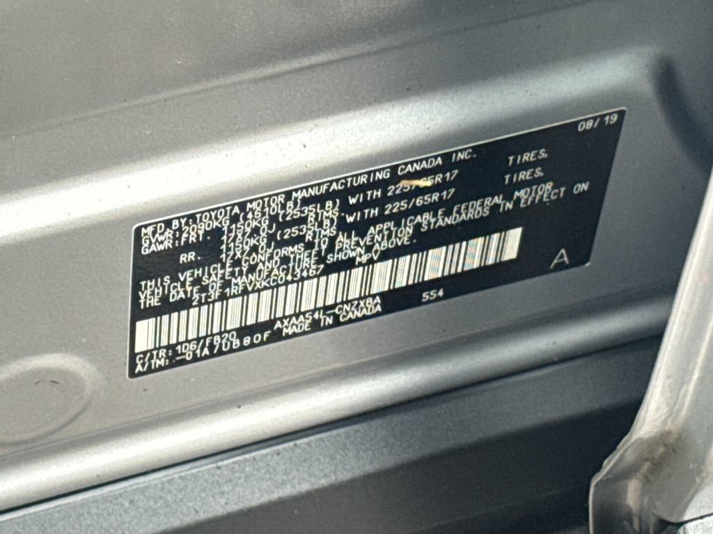 Used 2019 Toyota RAV4 LE w/ All Weather Liner Package image 46