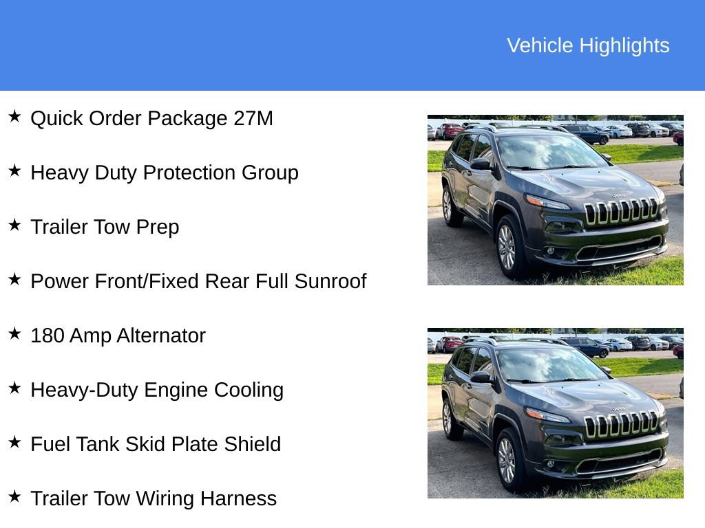 Used 2018 Jeep Cherokee Overland w/ Technology Group AWD/4WD image 5