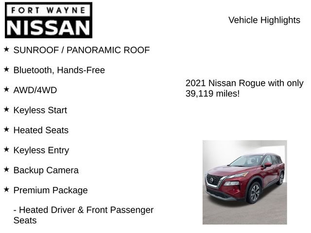 Used 2021 Nissan Rogue SV w/ Premium Package image 7