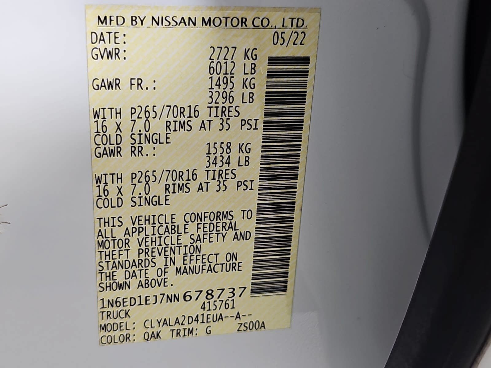 Used 2022 Nissan Frontier S RWD image 30
