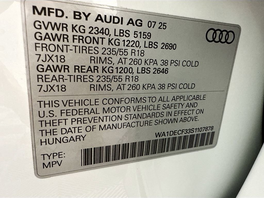 Used 2025 Audi Q3 2.0T Premium w/ Convenience Package image 34