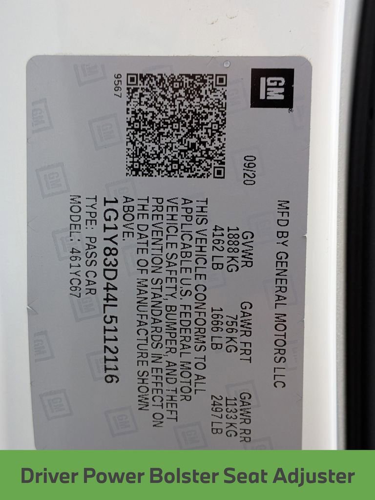 Used 2020 Chevrolet Corvette Stingray Premium Conv w/ 3LT Preferred Equipment Group image 34