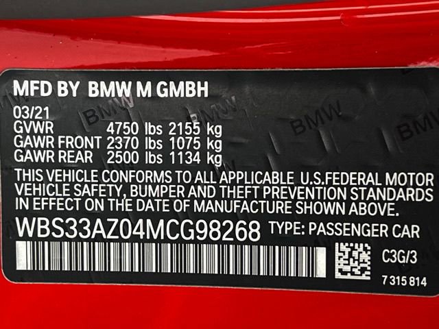 Used 2021 BMW M4 Competition w/ Executive Package RWD image 23