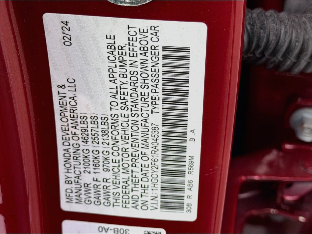 Certified 2024 Honda Accord EX-L image 37