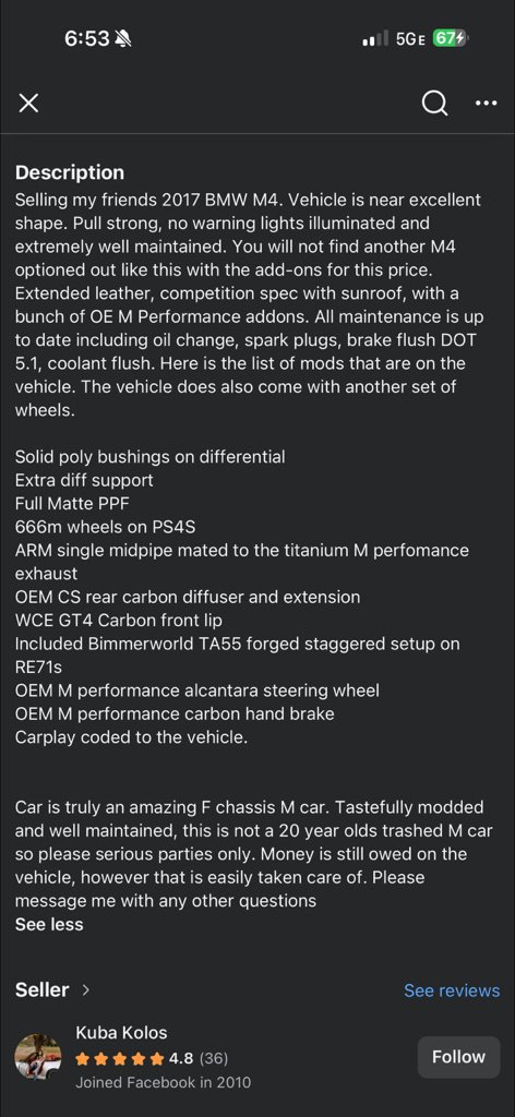 Used 2017 BMW M4 Coupe RWD image 11