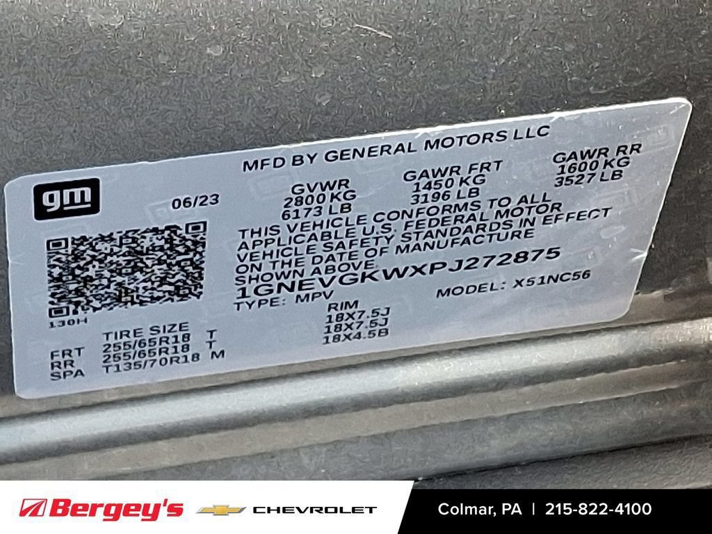 Used 2023 Chevrolet Traverse LT w/ LPO, Floor Liner Package AWD/4WD image 29