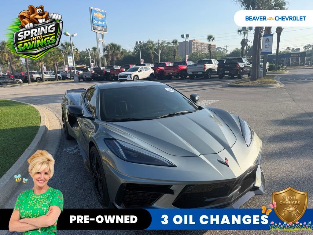 Used 2023 Chevrolet Corvette Stingray Premium Cpe w/ Engine Appearance Package RWD image 3