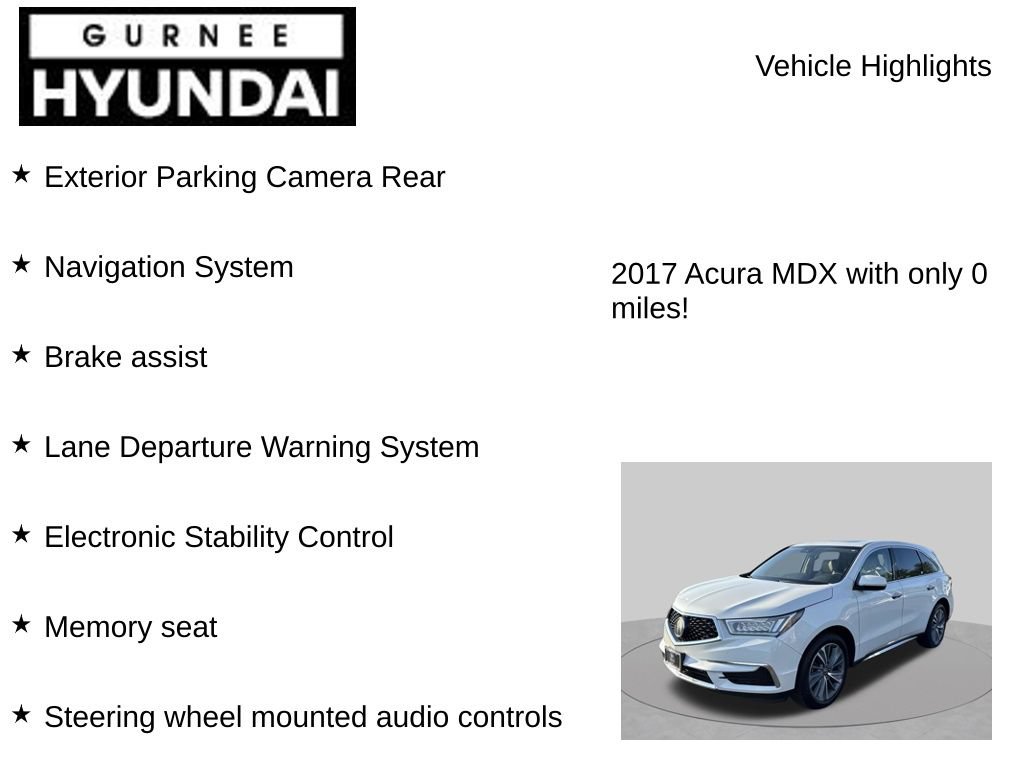 Used 2017 Acura MDX w/ Technology Package AWD/4WD image 7