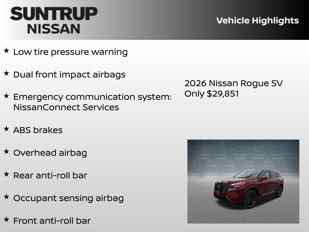 New 2026 Nissan Rogue SV image 16