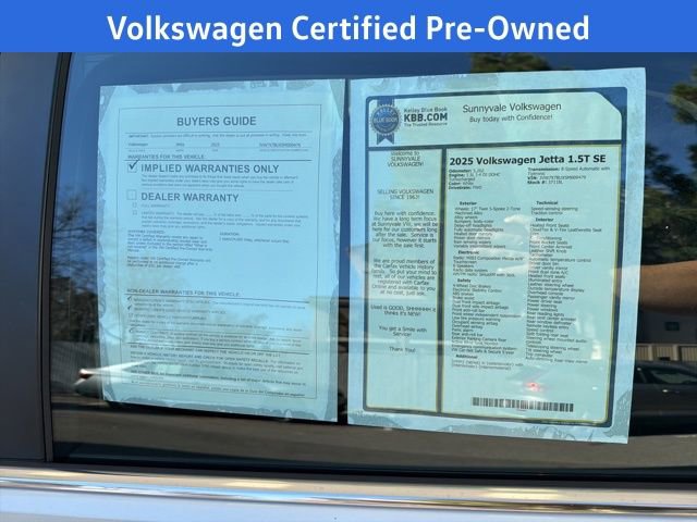 Certified 2025 Volkswagen Jetta SE image 18