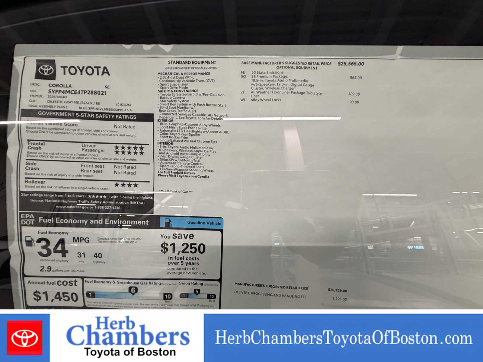 Used 2026 Toyota Corolla SE w/ SE Package FWD image 14