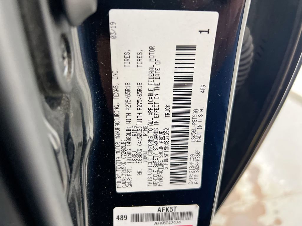 Used 2019 Toyota Tundra SR5 w/ SR5 Upgrade Package AWD/4WD image 22