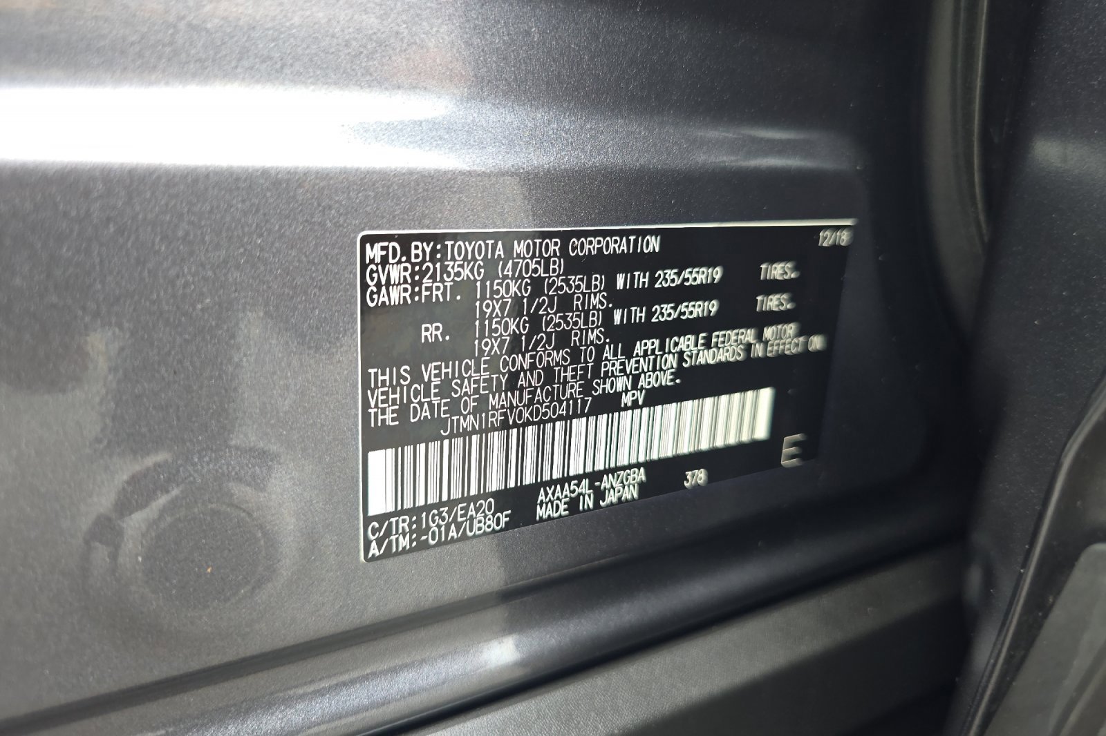 Used 2019 Toyota RAV4 Limited image 32