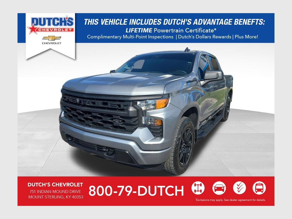 Used 2023 Chevrolet Silverado 1500 Custom w/ LPO, Dark Essentials Package AWD/4WD image 1