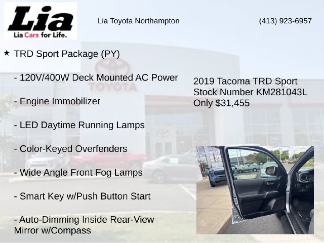 Used 2019 Toyota Tacoma TRD Sport w/ Technology Package AWD/4WD image 7