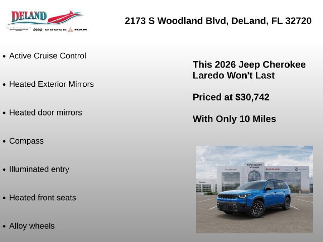 New 2026 Jeep Cherokee Laredo AWD/4WD image 15