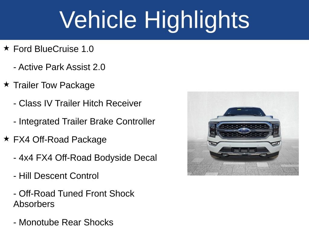 Used 2023 Ford F150 Platinum w/ Equipment Group 701A High AWD/4WD image 3