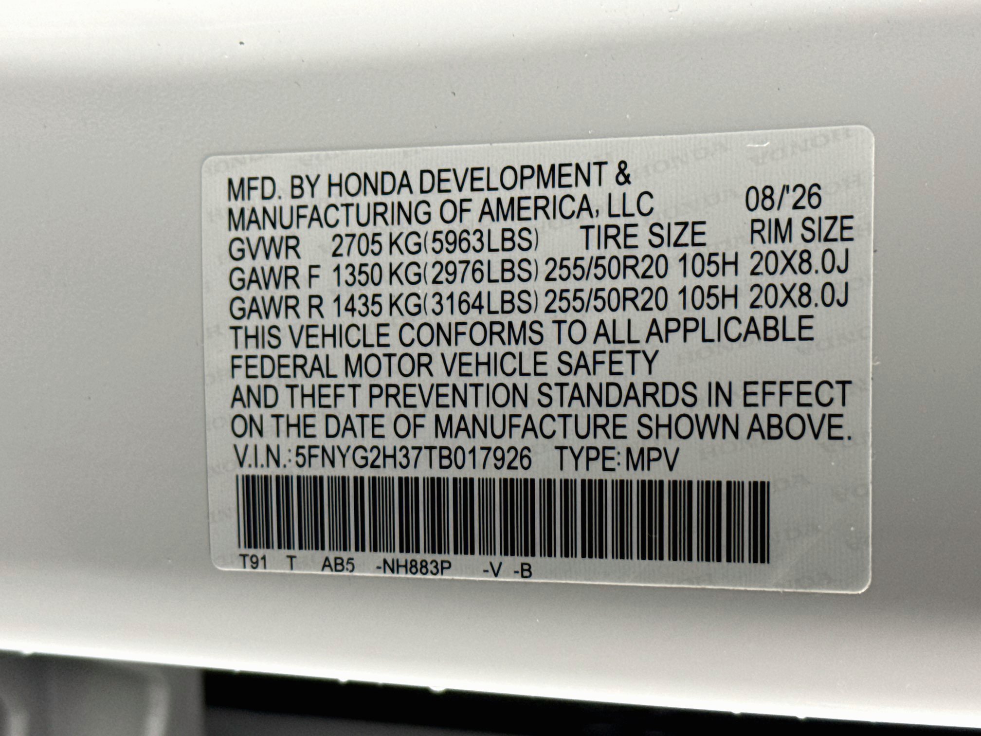 New 2026 Honda Pilot Sport image 39