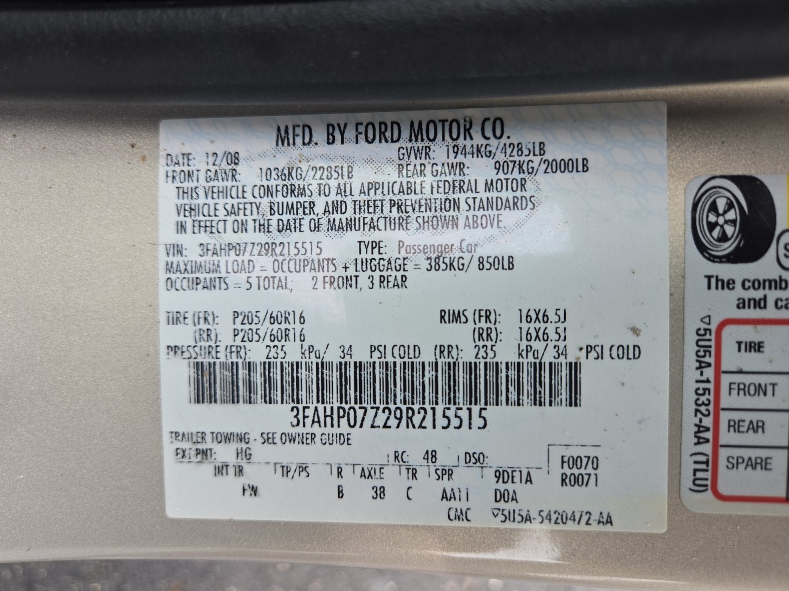 Used 2009 Ford Fusion SE FWD image 27