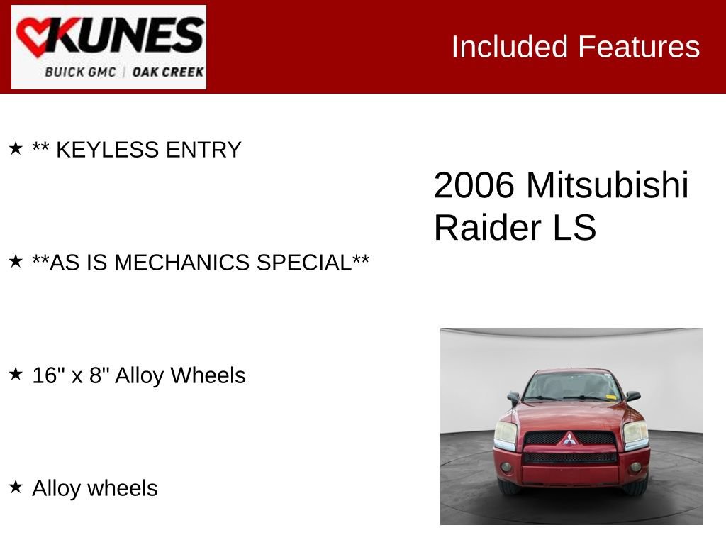 Used 2006 Mitsubishi Raider LS AWD/4WD image 2