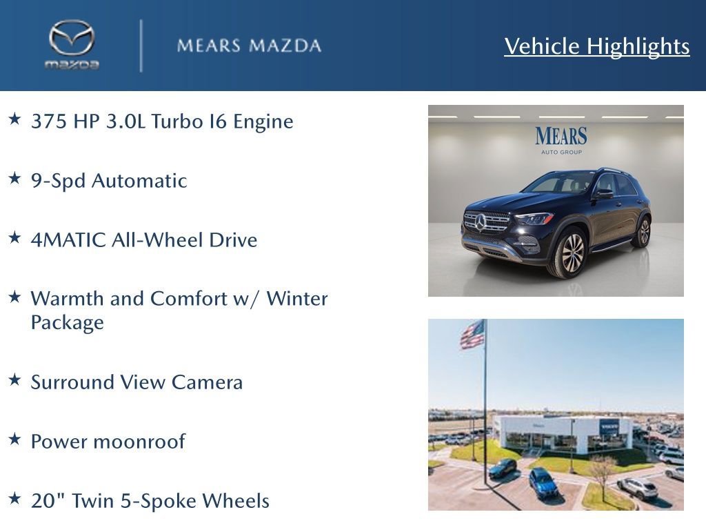 Used 2025 Mercedes-Benz GLE 450 4MATIC w/ Warmth & Comfort Package image 2