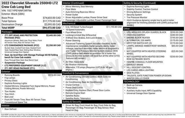 Used 2022 Chevrolet Silverado 2500 LTZ AWD/4WD image 31