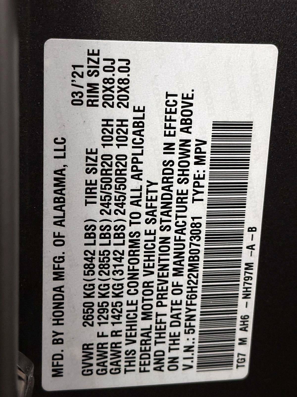 Used 2021 Honda Pilot Special Edition image 31