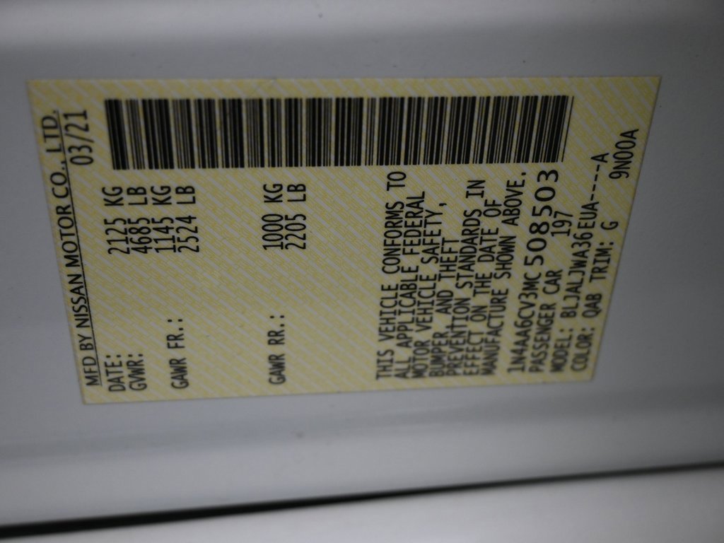 Used 2021 Nissan Maxima 3.5 SV w/ Floor Mat Group image 11