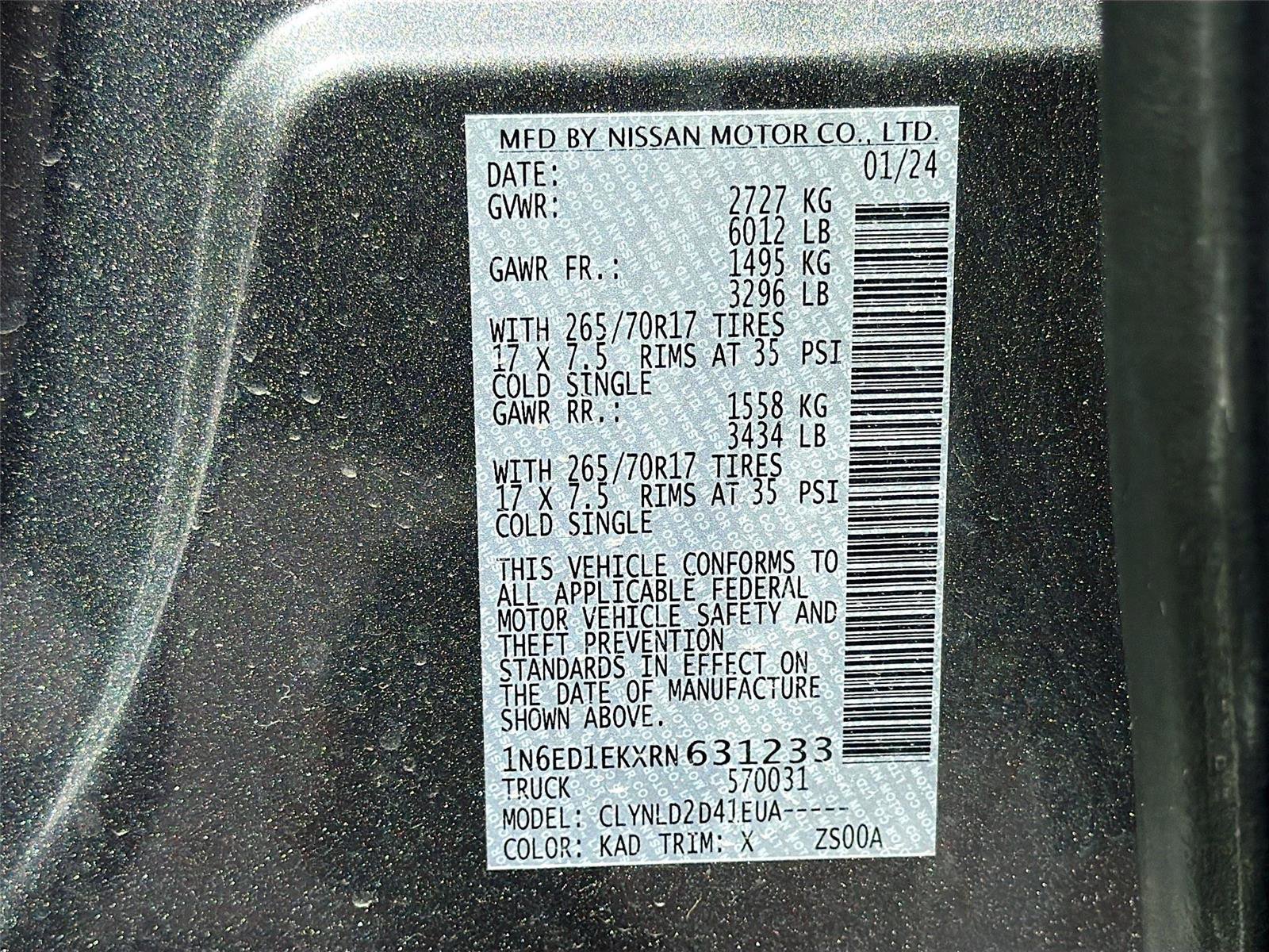 Used 2024 Nissan Frontier PRO-4X w/ Off-Road Protection Package image 31