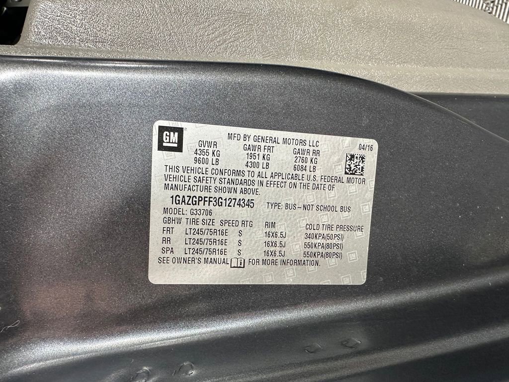 Used 2016 Chevrolet Express 3500 LT w/ LT Preferred Equipment Group image 28