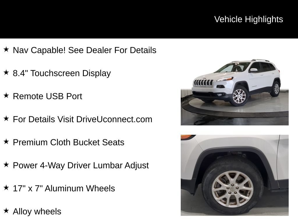 Used 2017 Jeep Cherokee Latitude w/ Comfort/Convenience Group AWD/4WD image 38
