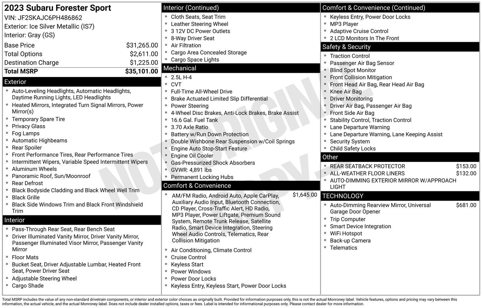Certified 2023 Subaru Forester Sport image 23