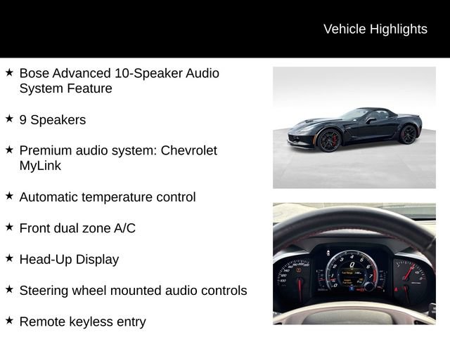 Used 2016 Chevrolet Corvette Z06 w/ 3LZ Preferred Equipment Group image 15