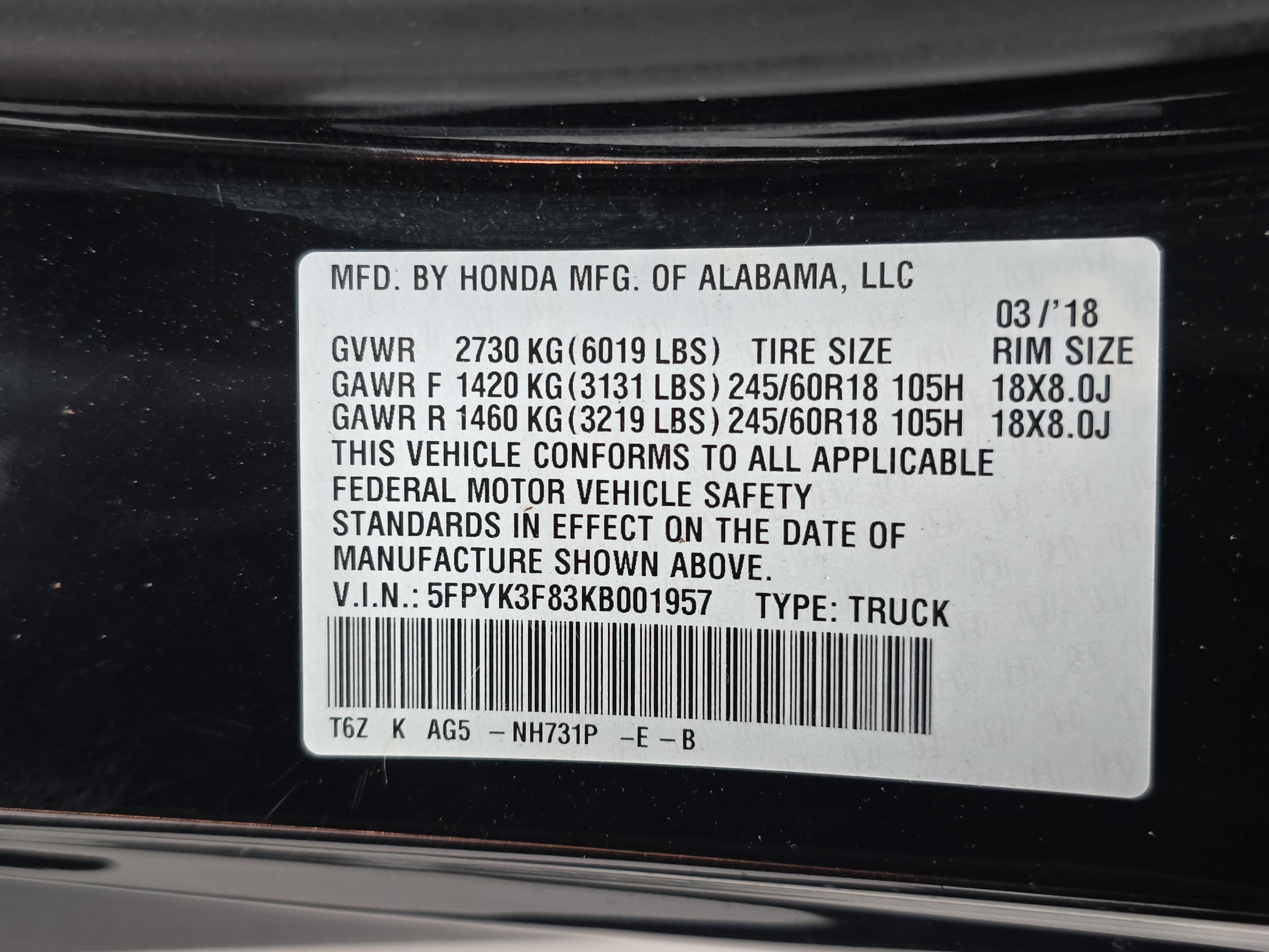Used 2019 Honda Ridgeline Black Edition image 35