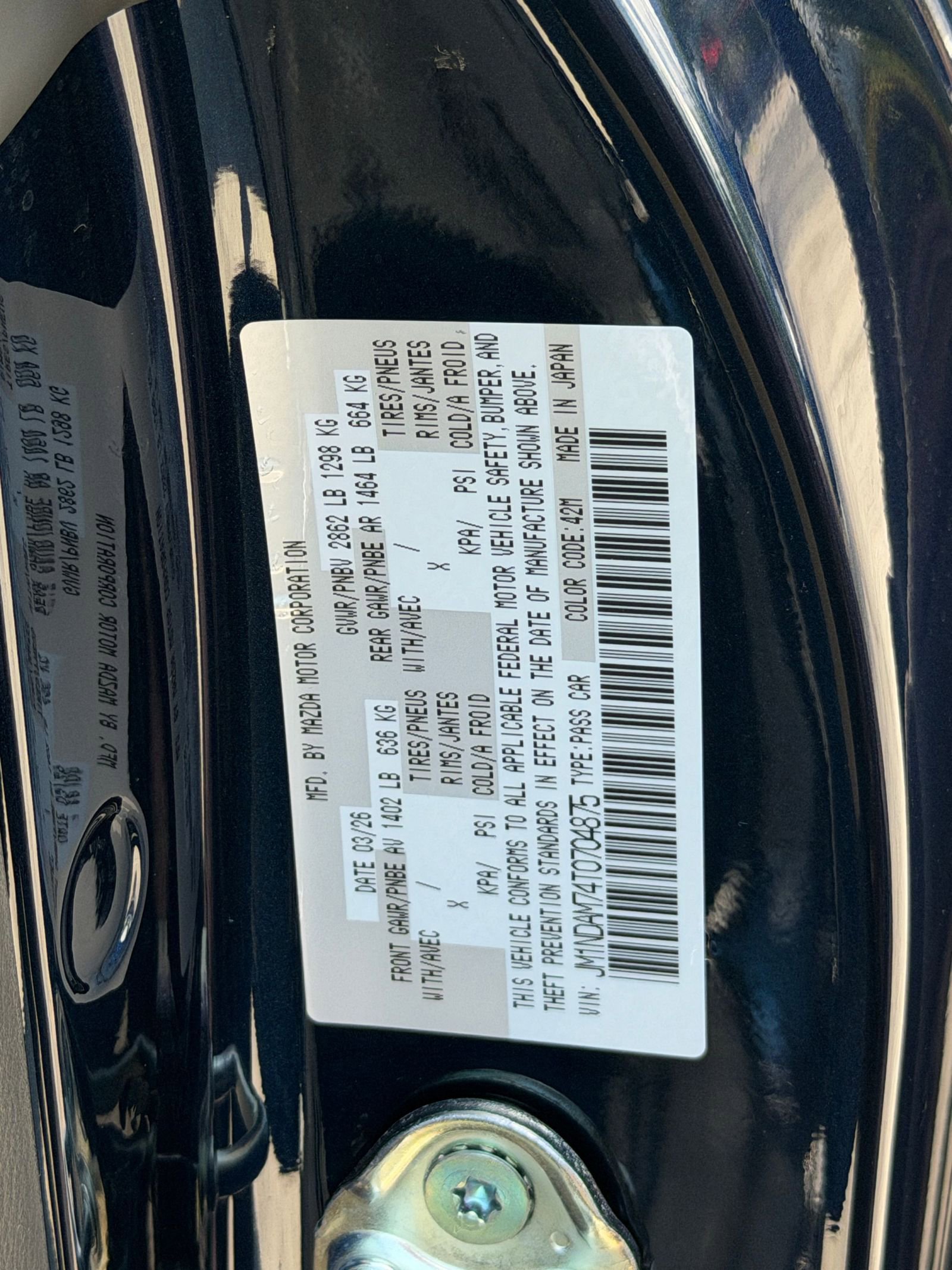New 2026 MAZDA MX-5 Miata RF Grand Touring RWD image 18