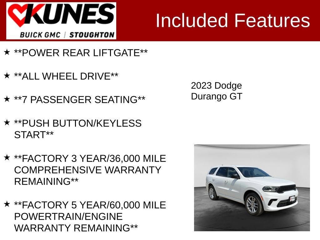 Used 2023 Dodge Durango GT AWD/4WD image 3