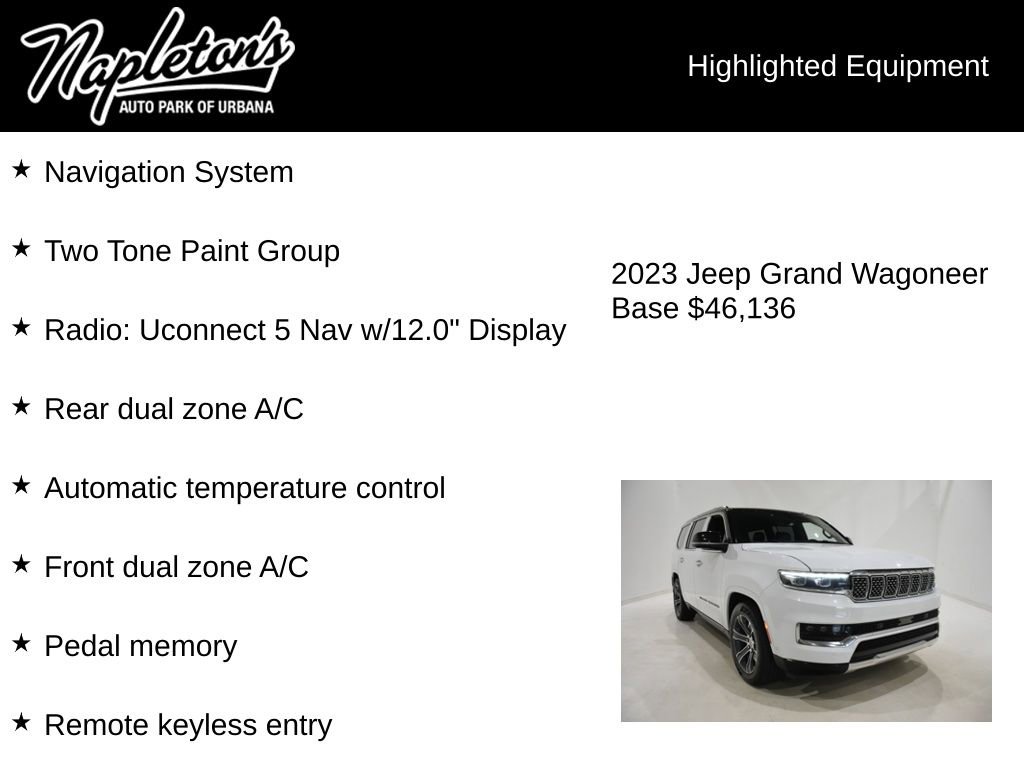 Used 2023 Jeep Grand Wagoneer 4WD image 15