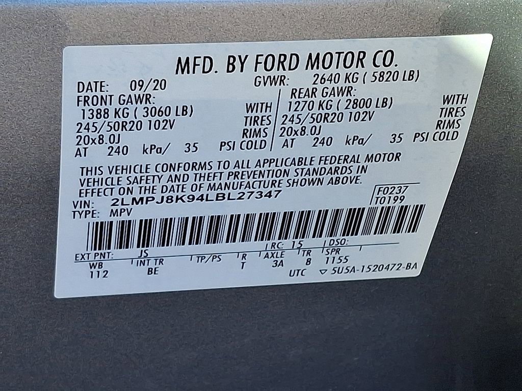 Certified 2020 Lincoln Nautilus Reserve image 28