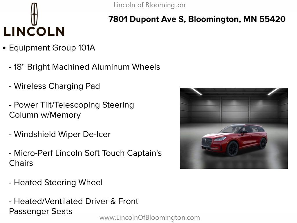 New 2025 Lincoln Corsair AWD w/ Equipment Group 101A image 5