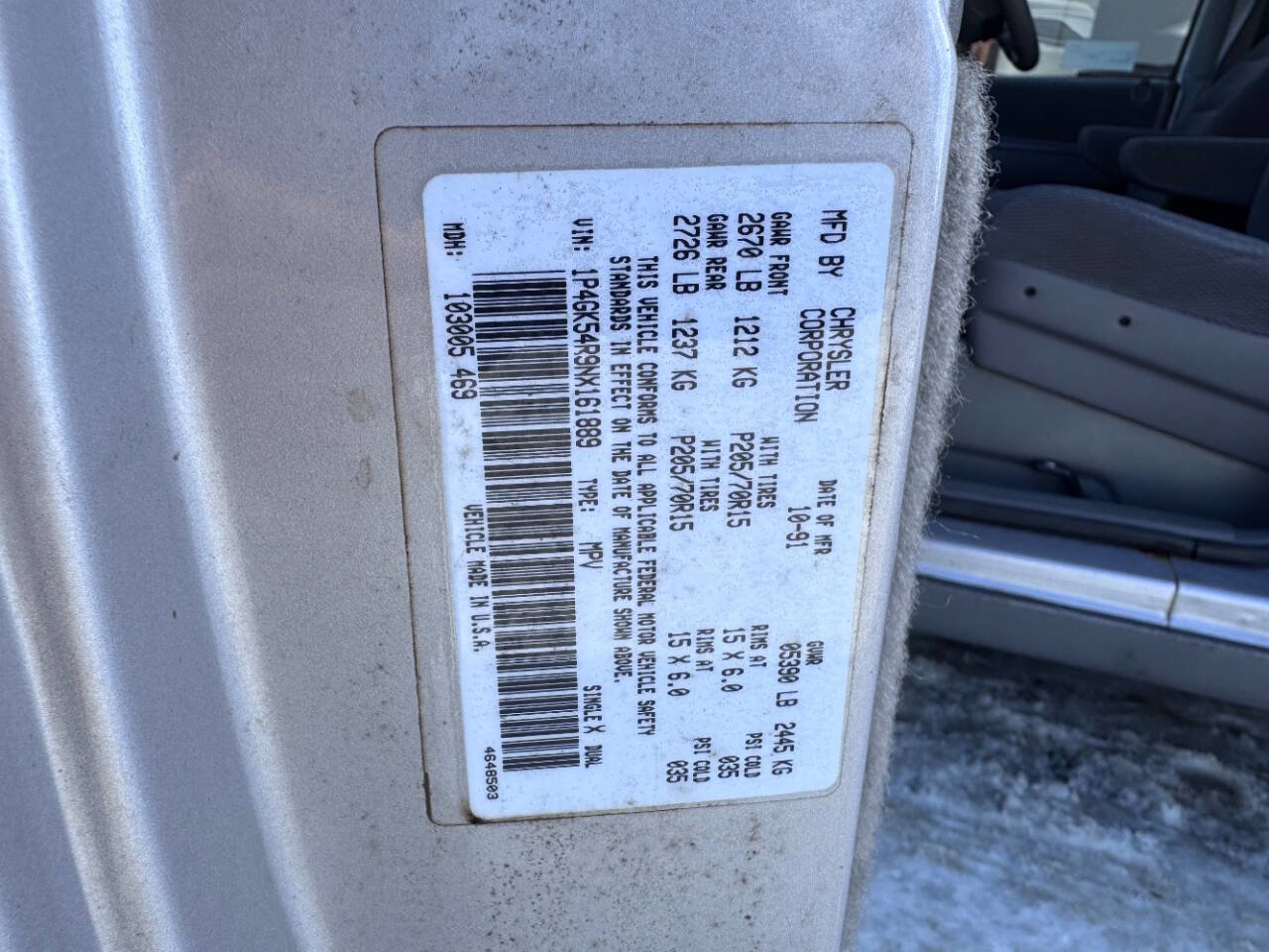 Used 1992 Plymouth Grand Voyager LE image 29