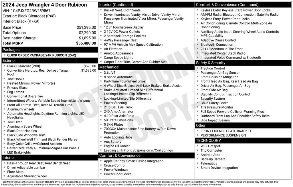 Used 2024 Jeep Wrangler Unlimited Rubicon image 6