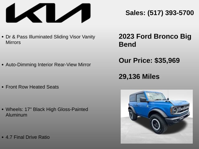 Used 2023 Ford Bronco Big Bend w/ Sasquatch Package AWD/4WD image 22