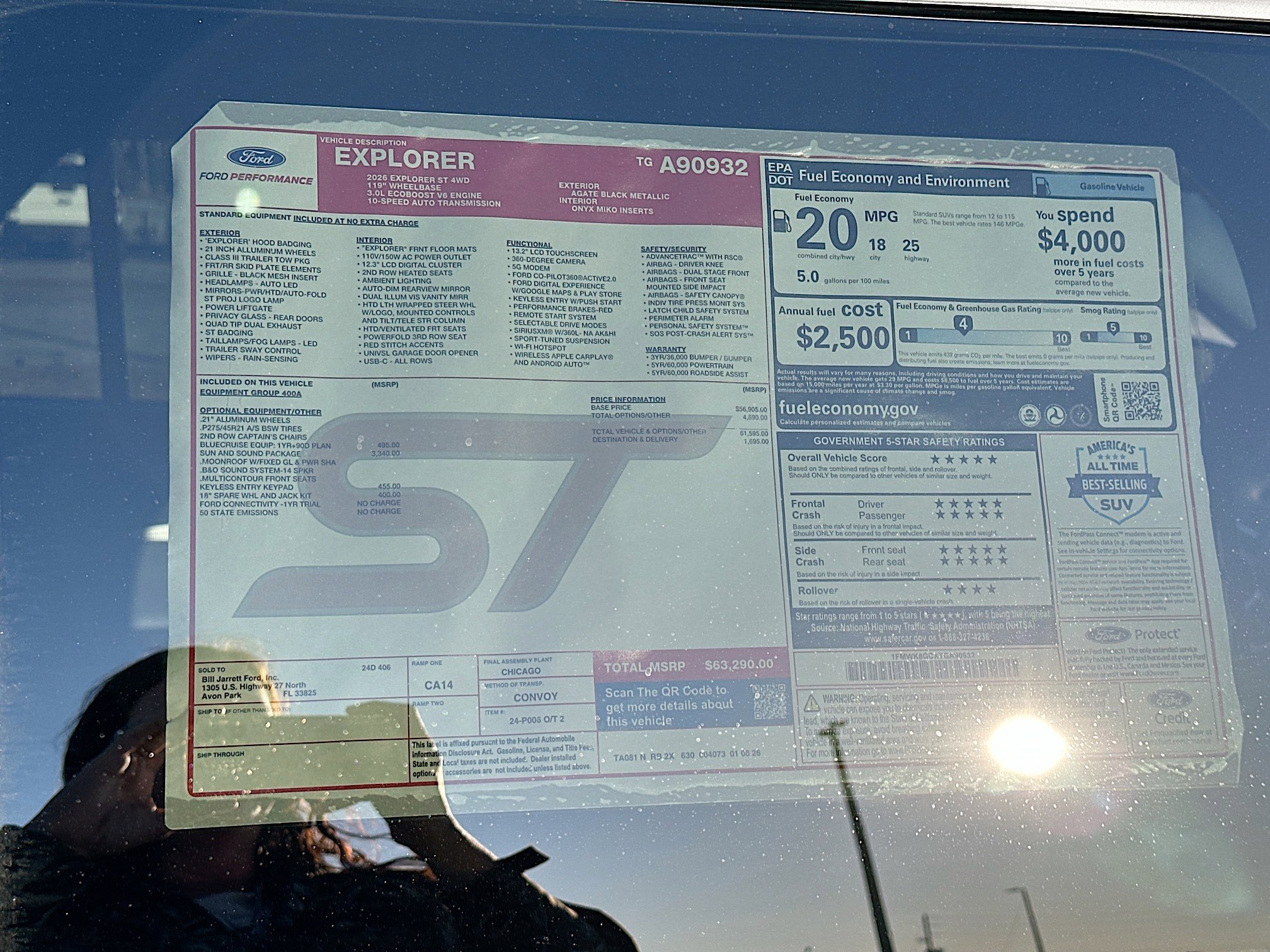 New 2026 Ford Explorer ST w/ Sun And Sound Package image 19