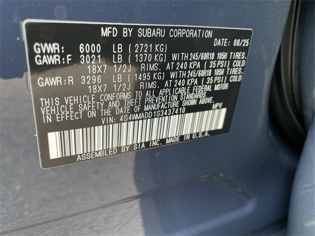 New 2025 Subaru Ascent Premium image 28