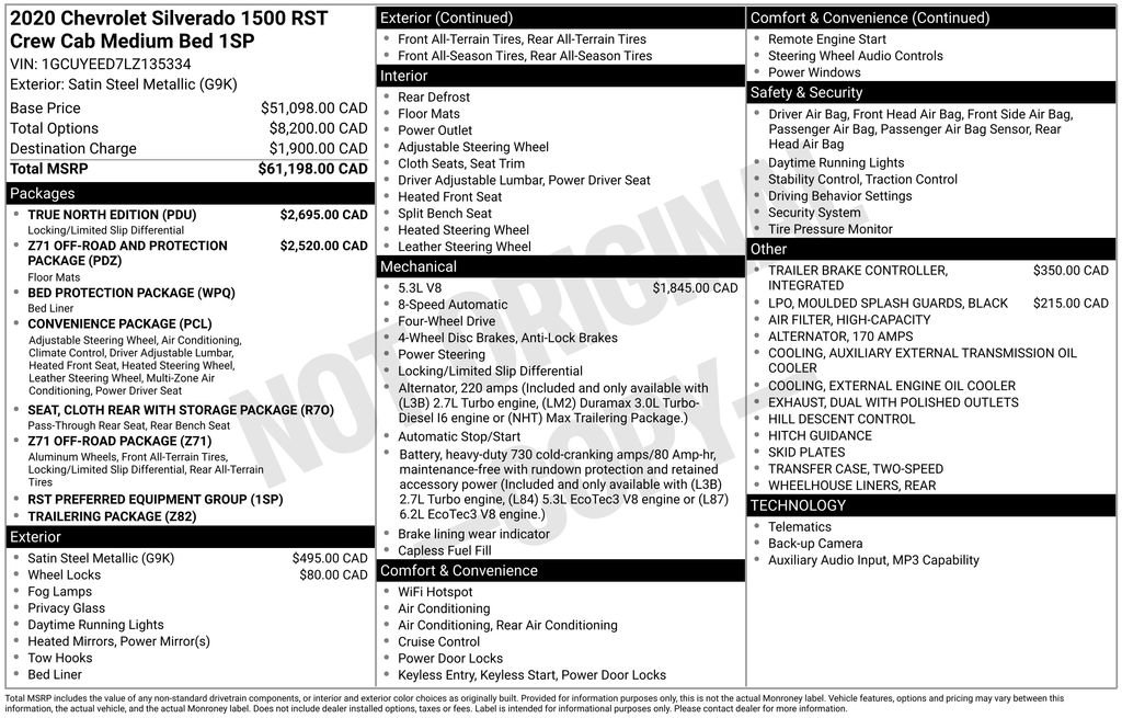 Used 2020 Chevrolet Silverado 1500 RST w/ True North Edition image 4