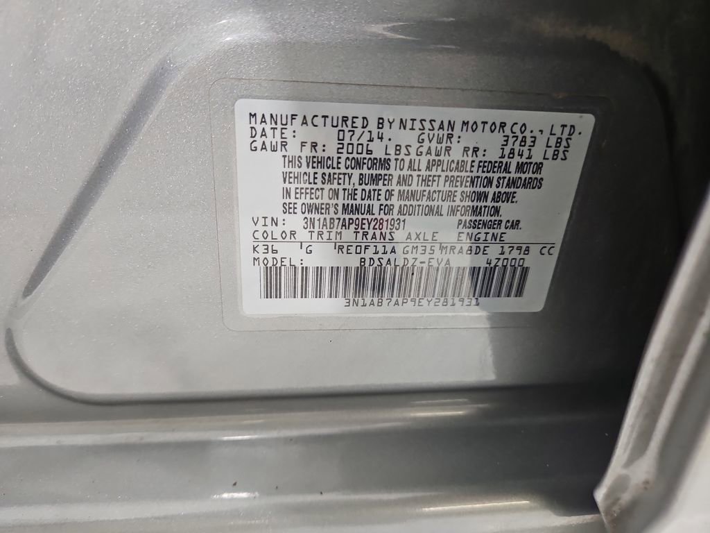 Used 2014 Nissan Sentra SV w/ SV Driver Package image 28