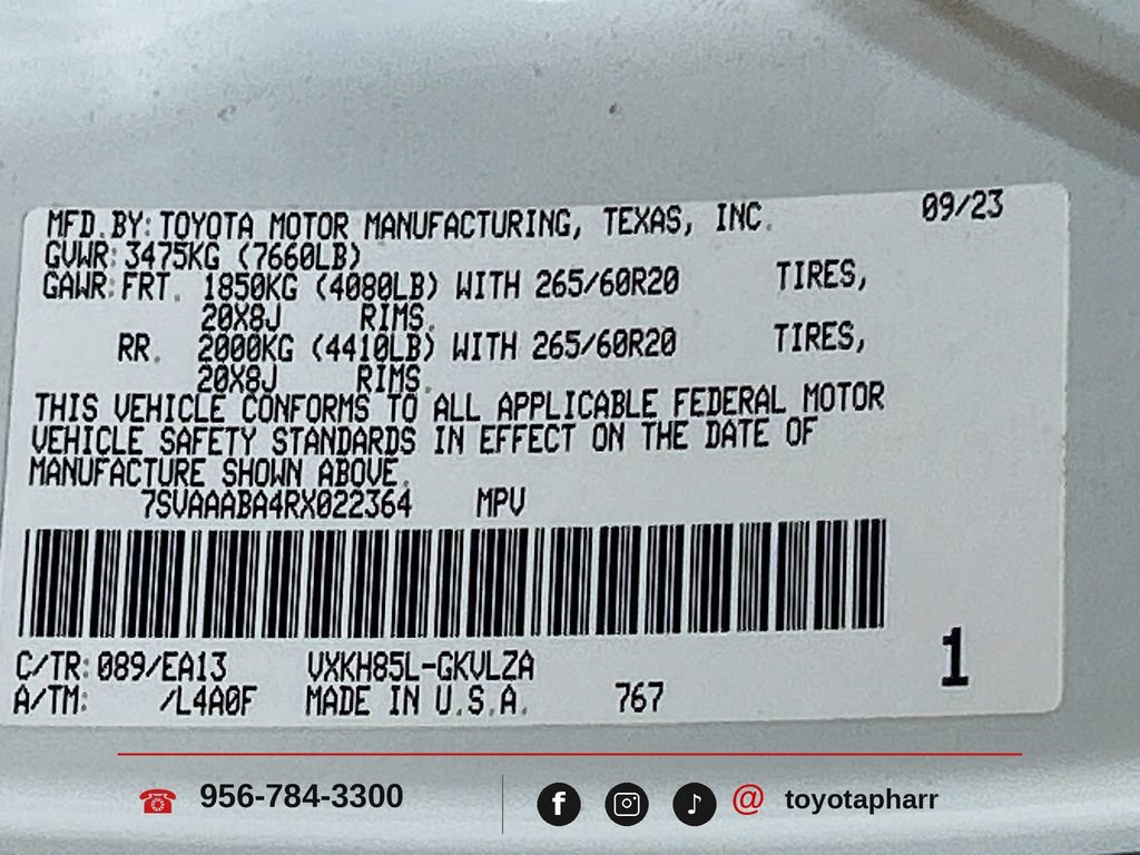 Used 2024 Toyota Sequoia Limited w/ Nightshade Package AWD/4WD image 29