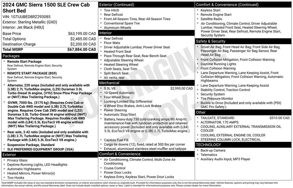 Used 2024 GMC Sierra 1500 SLE AWD/4WD image 27