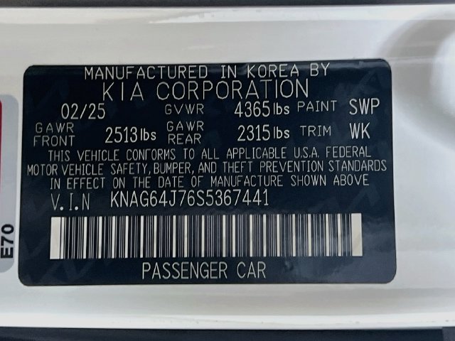 Certified 2025 Kia K5 GT-Line w/ GT-Line Premium Package FWD image 33