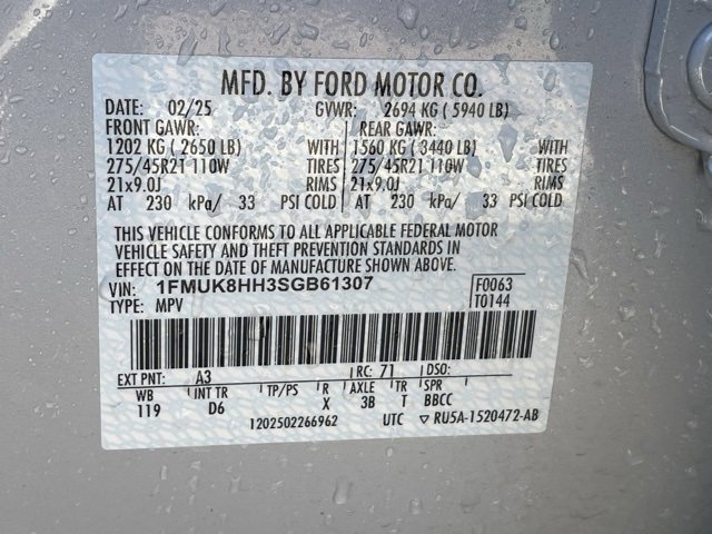 Used 2025 Ford Explorer Platinum w/ LUX Leather Package image 40